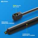 ARANA C16-33297 C16-04270 17 inch 45Lbs Gas Struts, Leer Truck Cap Struts, Leer Topper Replacement Parts Shocks Lift Support for A.R.E Camper Shell Snugtop Canopy Window Camper Toolbox Lid, 2Pcs
