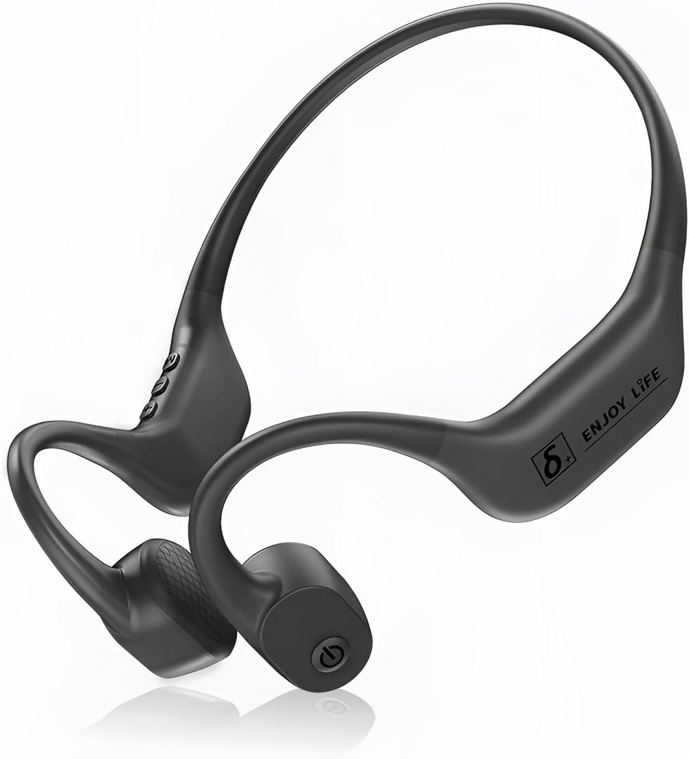 S+ Bone Conduction Headphones - Ultra-Lightweight Open-Ear Bluetooth Headphone for Endurance Sports and Running, Advanced Sound Technology for Exceptional Audio Experience(Dark Gray)