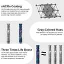 FivePears Up&Down Cut Compression Spiral Router Bit 1/4 inch Shank with Extreme Life Coated, 1/4" Cutting Diameter, 1" Cutting Length, CNC Carbide End Mill for Wood Carving Engraving Grinding Grooving