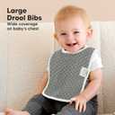 KeaBabies 8-Pack Organic Baby Bibs for Boys, Girls - Super Absorbent Cotton Drool Bibs for Baby Girl & Boy, Teething Toddler, Drooling Newborn, Ultra Soft & Machine Washable (Nordic)