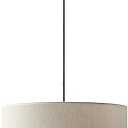 20" Farmhouse Pendant Light Fixtures, 2-Tier Drum Pendant Lighting with Linen Lampshade, 3-Light Modern Hanging Chandeliers for Dining Room, Living Room, Bedroom, and Kitchen