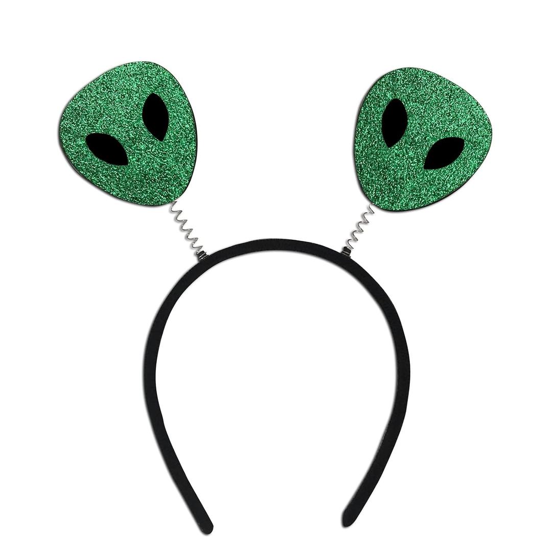 Costume Headwear Alien Headband Plush Material, Halloween Party Supplies, Space Theme, Costume Accessory for Adults and Kids
