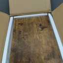 CEAKIAN Floating Shelves,Wall Mounted Shelf Over Toilet,with a HighCapacity Storage Box & Shelf,090° Free Hover,16inch Set of 3,Brown