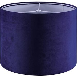 Dark Blue Velvet Drum Lamp Shade Modern Lampshade 13``Top13``Bottom10``High(Spider) Medium Lamp Shade for Table & Bedside Lamp Replacement Lampshades in Hand Crafted - By GO&SO