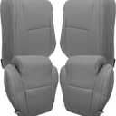 SecosAutoparts Driver & Passenger Side Bottom & Top Replacement Leather Seat Covers Gray Compatible with Toyota Tundra 2007 2008 2009 2010 2011 2012 2013
