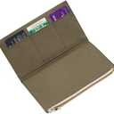 Moterm Canvas Zipper Pocket for Travelers Notebook, 1 Insert Pouch Refill for TN Accessories Standard Size Paper Card Holder Storage Bag (Olive Green)