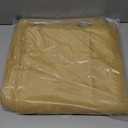 jinchan Linen Textured Room Darkening Curtain 96 Inches Long for Living Room Room Thermal Insulated Grommet Top Window Drape for Bedroom 52" W x 96" L Mustard Yellow 1 Panel