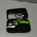 Cordless Electric Scissors 4.2V Rechargeable Cardboard Cutter with 2000mAh Battery, LED Light, Safety Lock, A Replacement Blade, Box Cutter for Cardboard, Cloth,Plastic and Thin Carpet