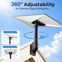 360 Adjustable Mount Compatible with Starlink Gen 3, V3/4/4X Standard Dish, Short Wall, Roof, Pole Mounts, and Mounting Kit for Starlink