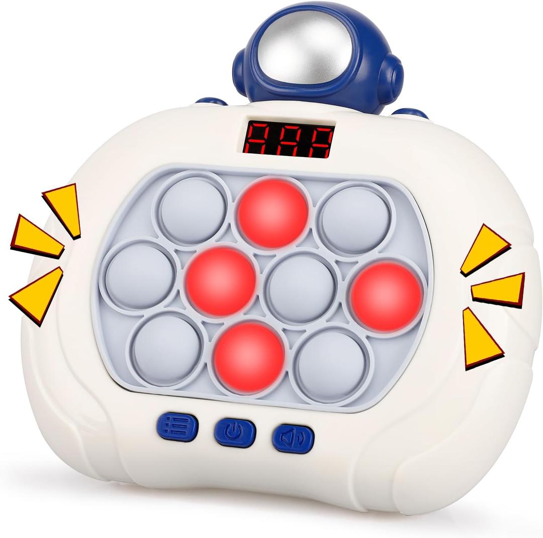 Blackma Pop Game Light Up Fidget Toys for Kids, Handheld Puzzle Game Sensory Toys for 5-7 8-12, Christmas Birthday Gifts for 3-12 Year Old Boys Girls (Astronaut)
