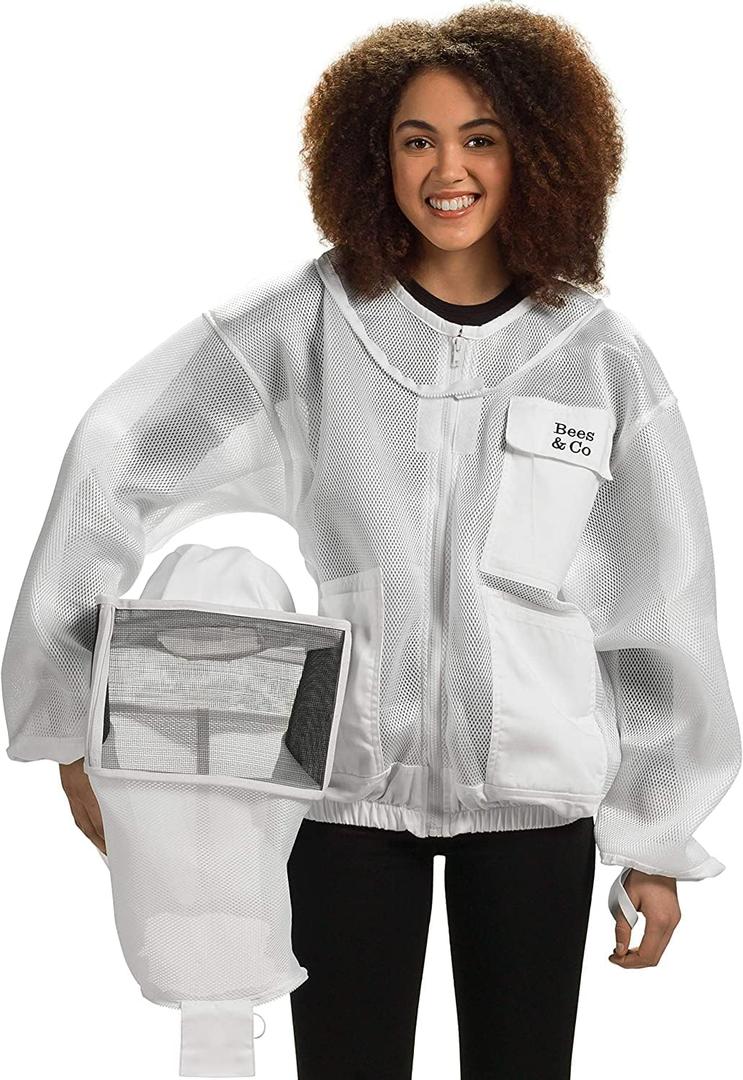 Bees & Co K85 Ultralight Beekeeper Jacket With Square Veil