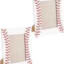 Denylo pro 2 Pcs Baseball Picture Frame 4x6 Inch Baseball Tabletop Picture Frame Sports Theme Photo Frame Wood Frame Gifts for Fathers Day Team Player Women Men Athletes