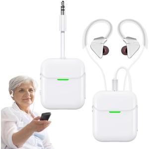 YFYYF Wireless Headset for TV, TV Headphones Wireless for Seniors, with Bluetooth Transmitter & Receiver, Plug and Play, No Delay, use it While Charging,2.4 GHz, 3.5mm AUX & RCA, Gifts for Elderly