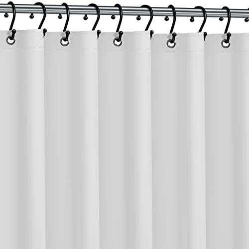 Premium Shower Curtain Liner, 72"W X 72''H - PVC-Free, 6G PEVA Shower Curtain with 12 Rust Proof Grommets And Magnet-weighted Bottom Hem - Moisture Stain Proof Shower Curtain Liner - White