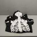 Spooktacular Creations Skeleton Costume for Adult Men - Plush Skeleton Pajamas for Halloween Parties, Size L