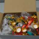 Baderke 24 Pcs Christmas Booze Balls Drink Shot Glass Ornaments Clear Fillable Ball Tree Hanging Decorations for Holiday Party Indoor Outdoor