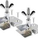 2 Pcs of Silk Screen Printing Hinge Clamps for Screen Printing Frame Machine,for fixing Screen Printing Mesh,Screen Printing DIY Tool, 4 Screws Included in the Package