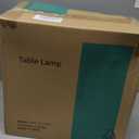 BOBOMOMO 20.5" Rustic Table Lamps Set of 2, Farmhouse Nightstand Lamp with Wood Grain Resin Base & Linen Shade, Small Bedside Lamp for Bedroom, Living Room & Apartment Dcor- Ideal for Small Spaces