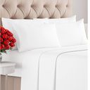CGK Linens Ultra Soft Microfiber Luxury King Duvet Cover Set in the color White