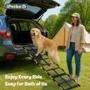 Dog Ramp for Car & Truck & SUV & Stairs - Joint-Friendly, Anti-Slip, Gentle SlopeExtra Wide & Stable, Up to 200 lbs