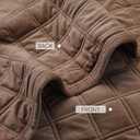 Fleeco Double-Sided Velvet Quilt King Size Comforter Set, 108"x 96" Lightweight Velvet Bedding Set, Ultra Soft Bedspread with 2 Matching Shams, for All Seasons, Brown