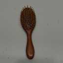 Natural wood Hair Brush Bamboo Brush Anti-Static Bamboo Massage Scalp Detangling Brushes Mini HairBrush Natural Wooden Pocket Travel Small Hairs Brushes for All Hairs, Scalp Care & Frizz Control