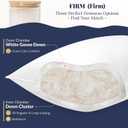 White Goose Down Pillow Luxury Hotel Bed Pillow with 100% Natural Goose Down Fiber Fill, Feather Pillow for Sleeping, 600TC Cotton Shell, King Size - Firm/More Support, Pack of 1