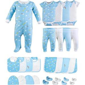 Baby Girl Clothes - Layette Gift Set for Baby Boys, Fits 0 to 3 Months Baby,Newborn Clothes & Accessories Set (Rain & Shine)