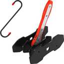 Brake Tool, Brake Caliper Compression Tool with 360 Degree Swing Ratchets, Brake Caliper Tool with 2PCS Steel Plates, Caliper Piston Compressor Tool with Brake Caliper Hooks, Red