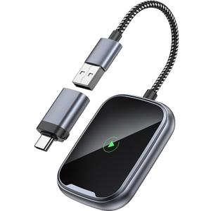 Micro USB OTG to USB 2.0 SD Card Adapter, COCOCKA Micro SD Card ReaderTrail Camera Memory Card Adapter Connector for Android Phone/Computer (Wireless Carplay Adapter)