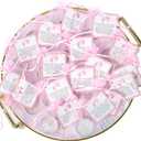 50pcs Tealight Candles Set for Baby Shower Party Favors, Christening Favors for Guests, Baby Girl Gender Reveal Favors. (pink)