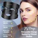 Wireless LED Face Mask, Cordless Red Light Facial Mask with Even LED Coverage, Wearable Skincare Mask for At-Home Self Care