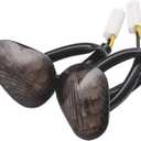 Flush Mount LED Turn Signal Light for Motorcycles - Compatible with Yamaha YZF R1 R3 R6 R6S FJ 09 FZ MT 07 09 (Smoke)