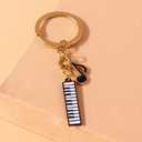 2pcs Piano Keyboard Keychain,Musicians Key Chains for Bag Charms,Cute Keychains for Christmas Birthday Gift with Gift Bag