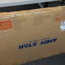 ANDY STAR Brushed Gold Mirror 40''X30'', Gold Bathroom Mirror Rounded Rectangle in SUS304 Anti-Rust Tube Metal Frame, Wall Mounted Horizontal/Vertical 1 Deep (Brass)