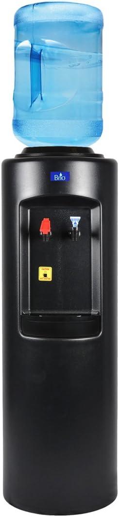 Brio Professional Commercial 500 Series Bottled Water Dispenser Hot & Cold in Black (CL-520)