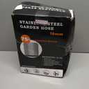 Stainless Steel Garden Hose 75ft Heavy Duty Metal Water Hoses with 10 Function Water Hose Nozzles for Yard Outdoor