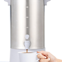 SYBO stainless steel hot water dispenser with spout and secure  lid