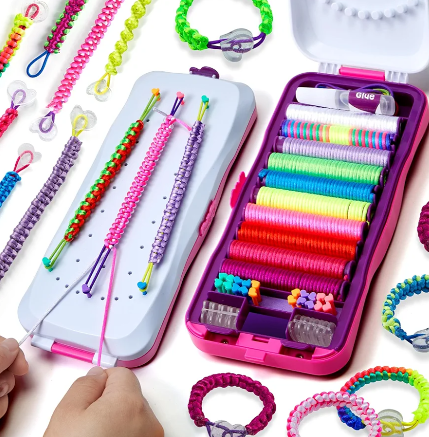 Pretty Me Friendship Bracelet Making Kit for Girls - Crafts for Girl - String Bracelets Maker - Gifts for 8-12 Year Old Kid - Birthday Gift Ideas & Kits Toys Ages 8, 9, 10, 11, 12 - Kids Age 8-12 Olds