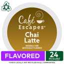 Caf Escapes Chai Latte Keurig Single-Serve K-Cup Pods, 24 Count (EXP 12/01/26)