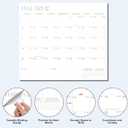 2 x 2026-2027 Magnetic Fridge Calendar 18 Monthly Magnetic Calendar for Refrigerator Planner Runs from October 2026 Until June 2027 Easy Organizing Markers Tearable (Simplicity)