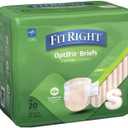 FitRight OptiFit Extra Adult Briefs, Incontinence Diapers with Tabs, Moderate Absorbency, Small, 20 to 32", 20 Count