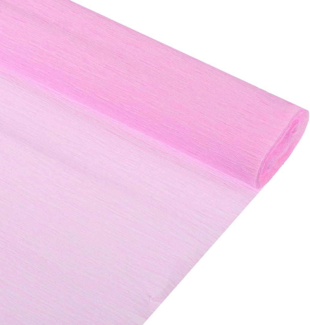 MECCANIXITY Crepe Paper Roll 7.5ft Long 20 Inch Wide for Wedding Ceremony Various Large Festivals Decoration, Deep Pink 2pcs