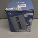 SUSTEAS Stove Top Whistling Tea Kettle - Food Grade Stainless Steel Teakettle Teapot with Cool Touch Ergonomic Handle, With 1 Silicone Pinch Mitt Included, 2.64 Quart(WHITE)