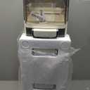 3 Tier Slim Bathroom Storage Cabinet, Narrow Organizer with Wheels and Toilet Paper Holder, Waterproof, No Assembly Required, Perfect for Small Spaces in Bathroom, Kitchen and Bedroom (Cream White B)