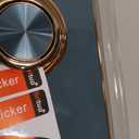 Gritup for Samsung Galaxy S22 Case: with 2Pcs Screen Protector, 360 Rotation Ring Holder Magnetic Kickstand, Plating Gold Edge Soft TPU Shockproof Protective Cover for Galaxy S22, Gray