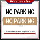 Noveread 12" Letter No Parking Stencil 15.8 x 89 Foldable Fire Lane Stencil Cardboard Parking Lots Curbs Painting Stencils Reusable Template for Traffic Curb Marking Pavement Sign