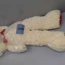 WENMOTDY Huge Teddy Bear Stuffed Animal Giant Teddy Bear Plush with Red Ribbon Bow Day Plush Toy Gift for Girlfriend and Kids 36 inch Beige