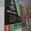 ARTEZA Stretched Canvas, 36 x 48 Inches, Pack of 5, Blank White Large Canvas for Painting for Acrylic, Oil and Gouache Paints