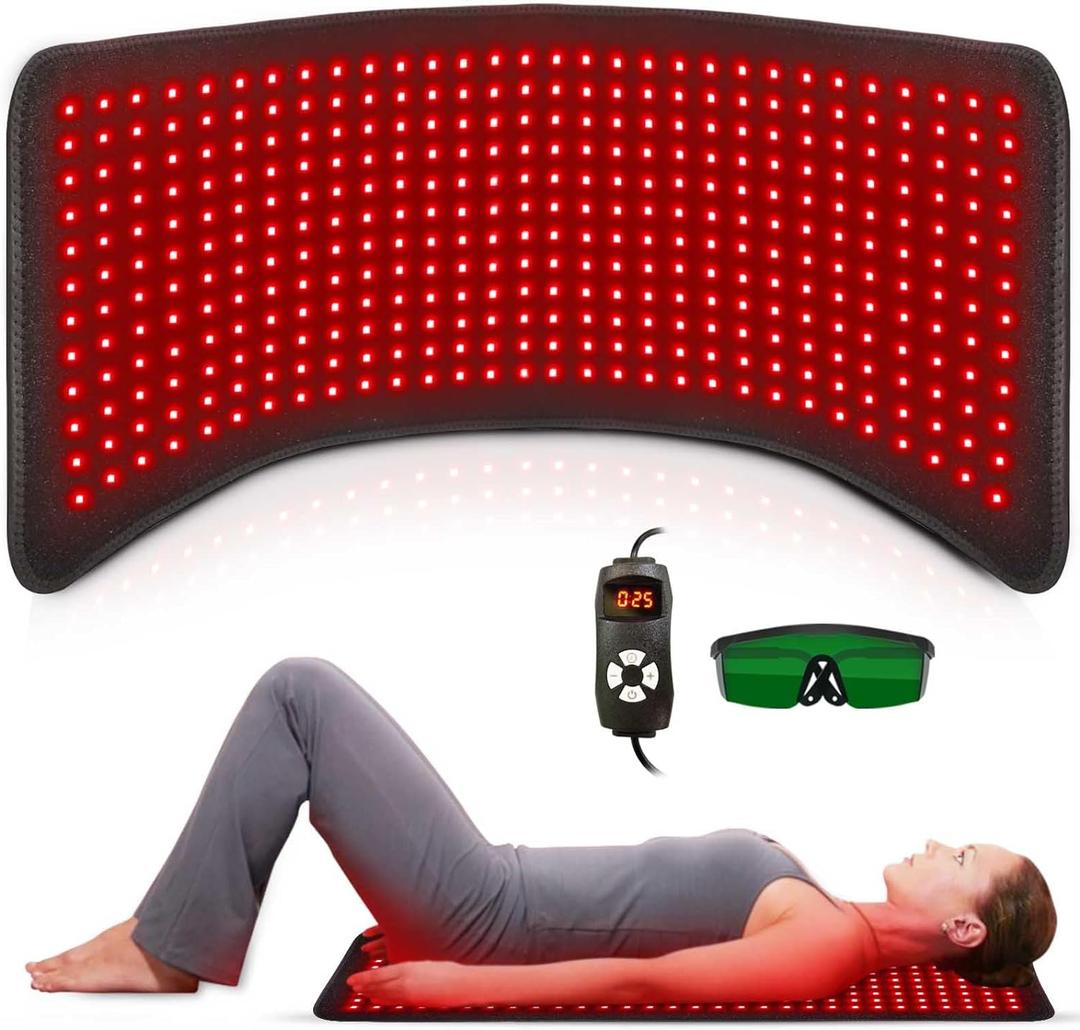 Red Light Therapy, Infrared Light Therapy 31.6" * 11.8" Large Wrap Pad 360LEDs for Body Back Waist Knee Joint Pain Relief, Muscle Repair, Decrease Inflammation, Ideal Gift (XL)